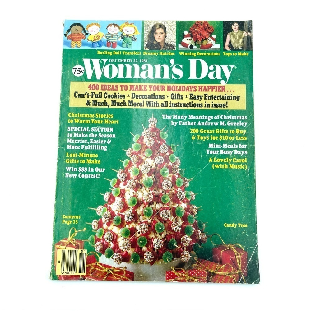 Woman's Day Vintage Magazine December Edition